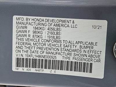 2022 Honda Civic Sport Touring