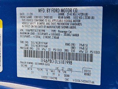 2020 Ford Mustang GT Premium