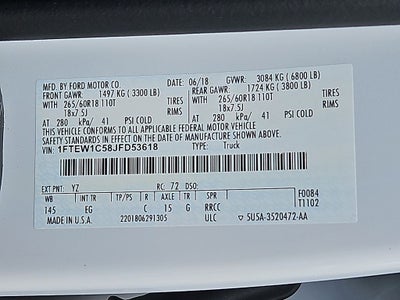 2018 Ford F-150 LARIAT
