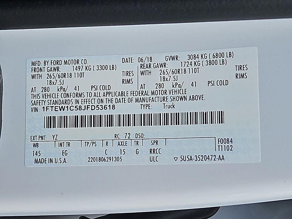2018 Ford F-150 LARIAT