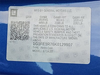 2019 Chevrolet Camaro 1SS