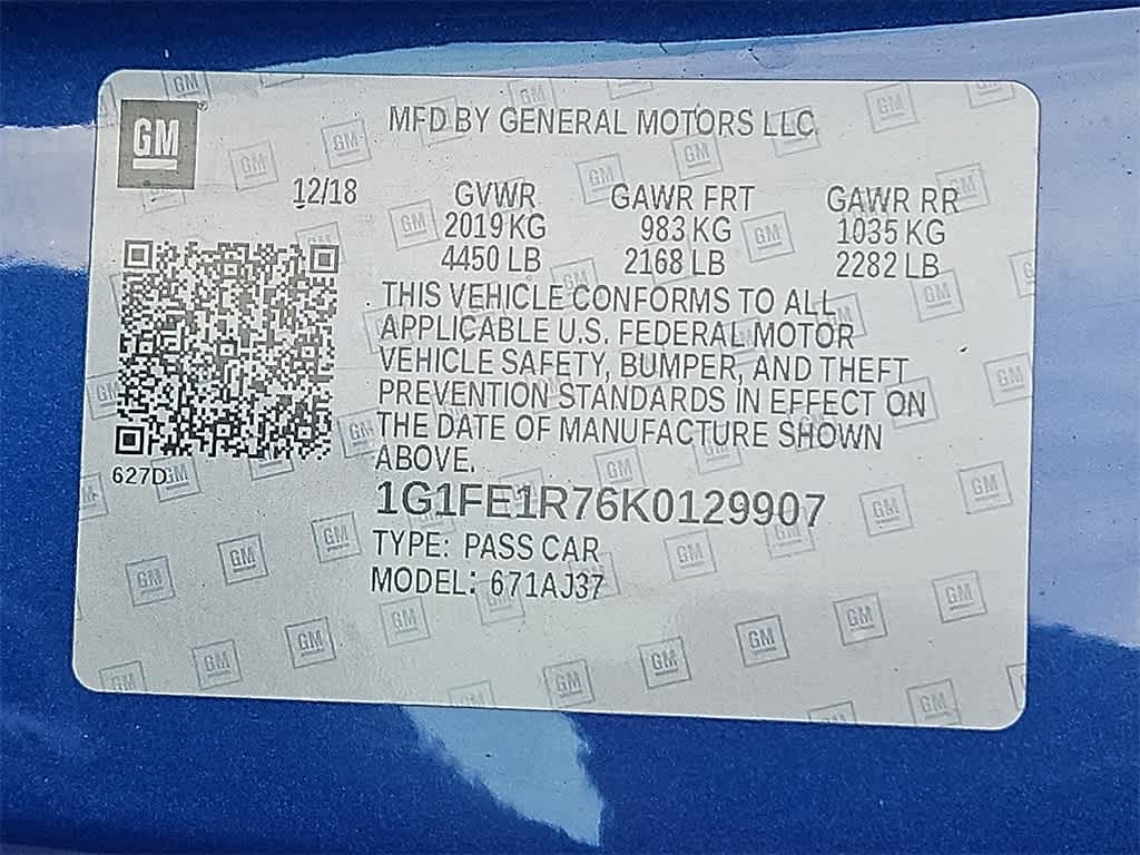 2019 Chevrolet Camaro 1SS