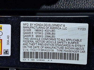 2024 Honda Accord EX