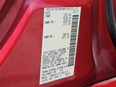2017 Nissan Altima 2.5 SR