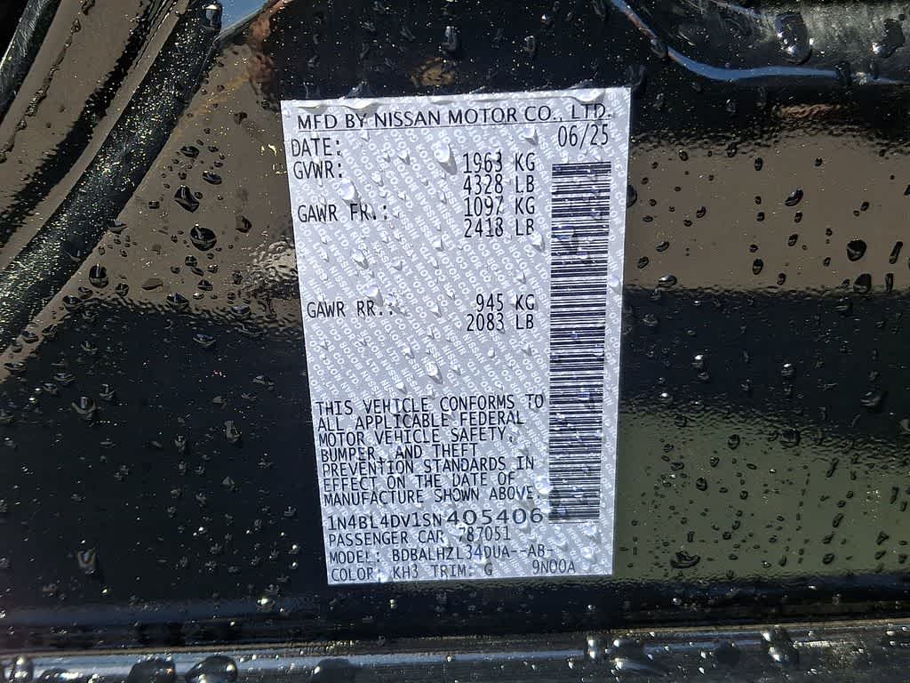 2025 Nissan Altima SV