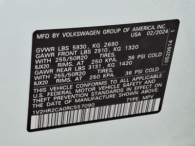 2024 Volkswagen Atlas 2.0T SE w/Technology