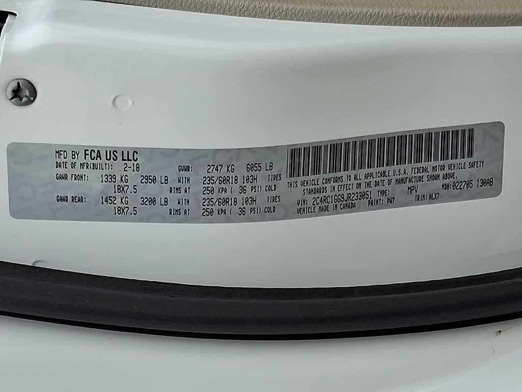 2018 Chrysler Pacifica Limited