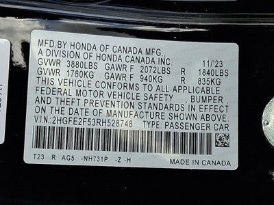 2024 Honda Civic Sport