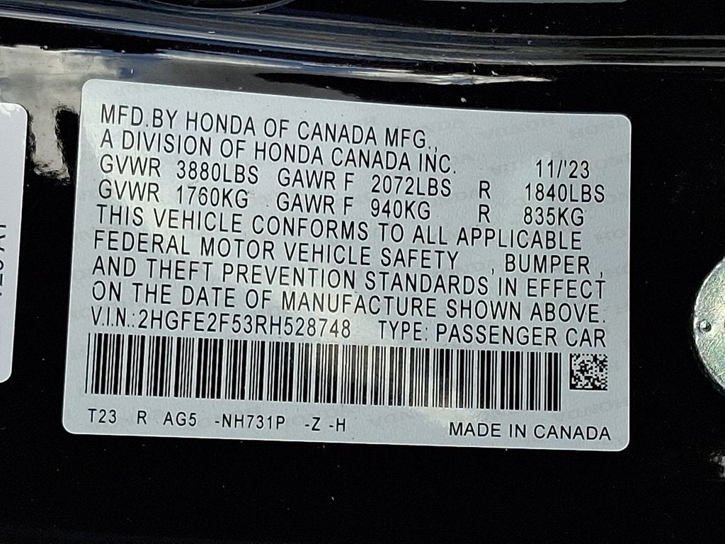 2024 Honda Civic Sport