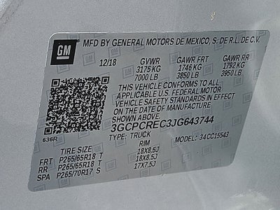 2018 Chevrolet Silverado 1500 LT