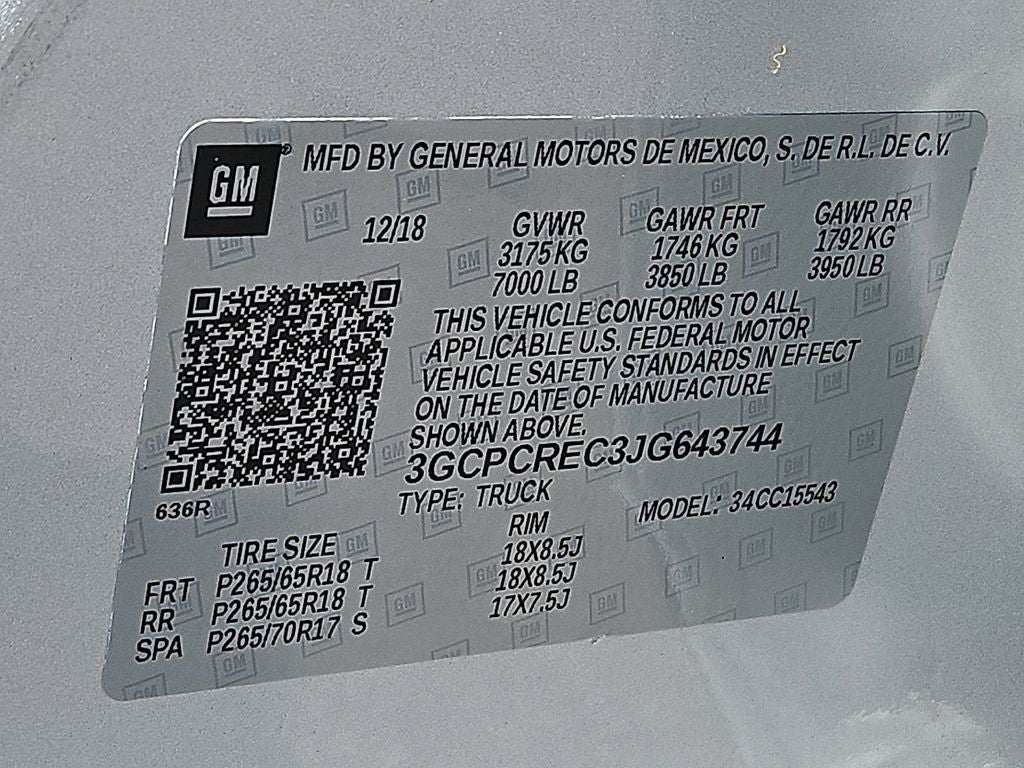 2018 Chevrolet Silverado 1500 LT