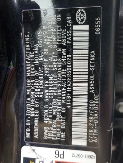 2015 Toyota Camry LE