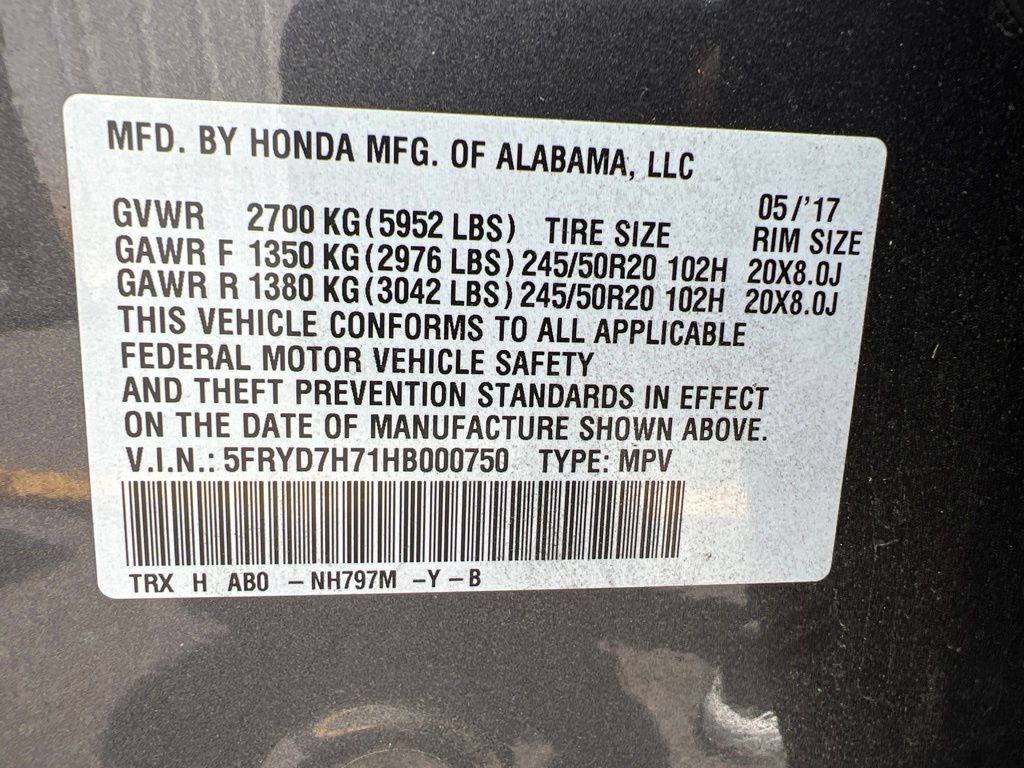 2017 Acura MDX Sport Hybrid w/Advance Pkg