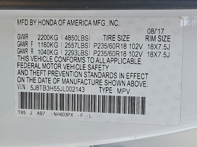 2018 Acura RDX w/Technology Pkg