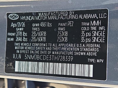 2026 Hyundai TUCSON SEL