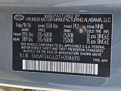 2026 Hyundai SANTA FE SEL