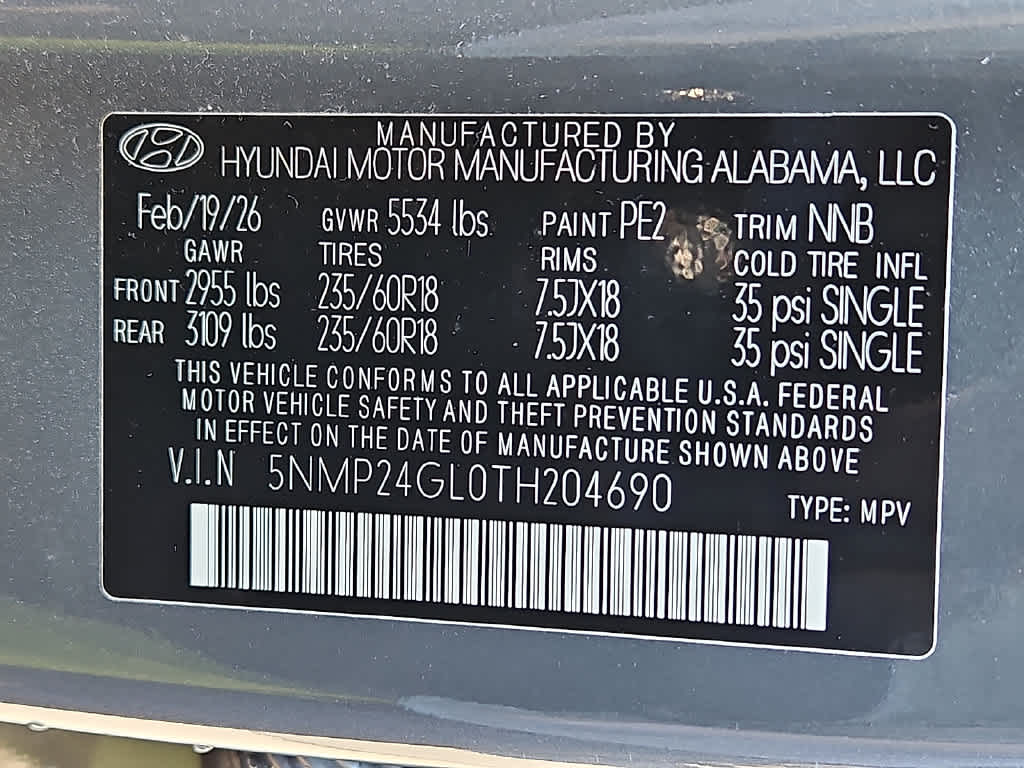 2026 Hyundai SANTA FE SEL