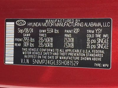 2025 Hyundai SANTA FE SEL