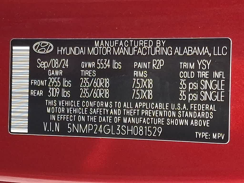 2025 Hyundai SANTA FE SEL