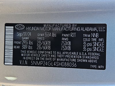 2025 Hyundai SANTA FE SEL