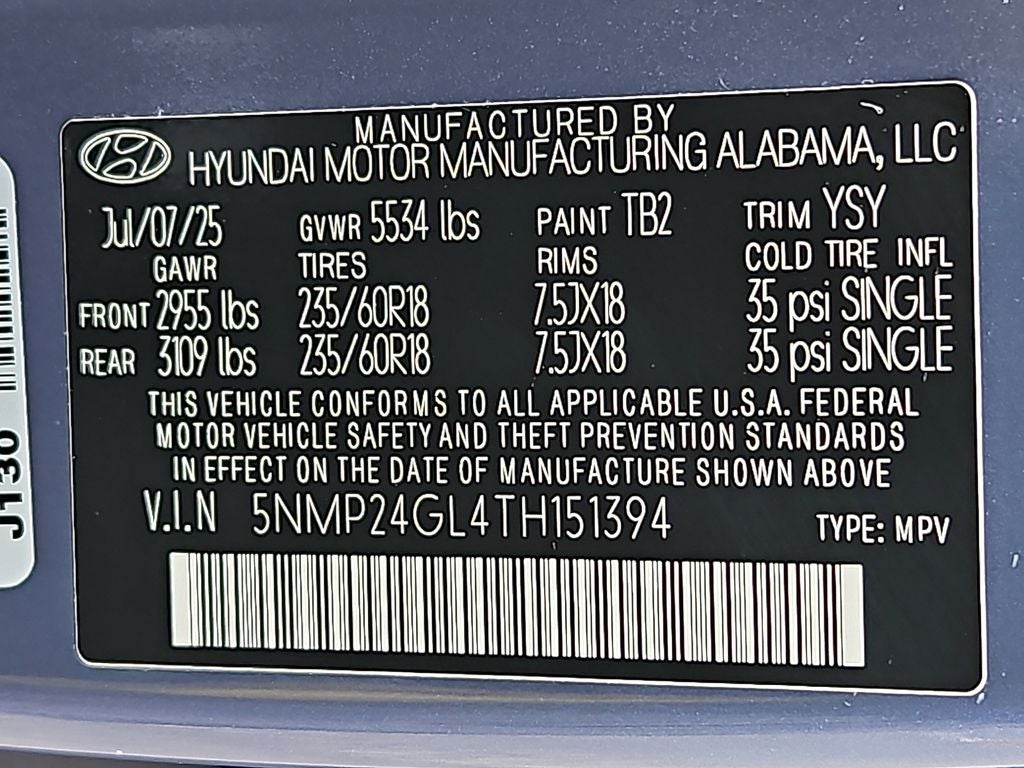2026 Hyundai SANTA FE SEL