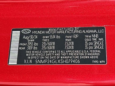 2025 Hyundai SANTA FE SEL