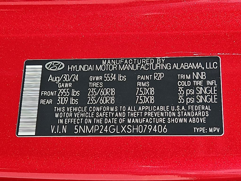 2025 Hyundai SANTA FE SEL