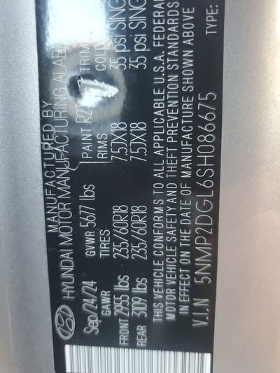 2025 Hyundai SANTA FE SEL
