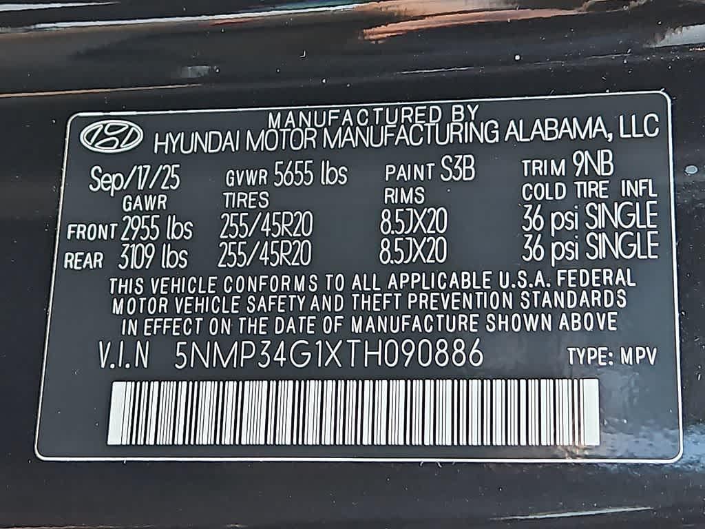 2026 Hyundai SANTA FE HYBRID Limited 6P