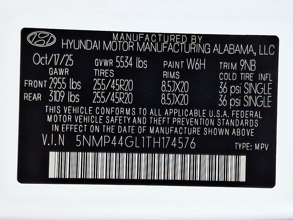 2026 Hyundai SANTA FE Limited 6P