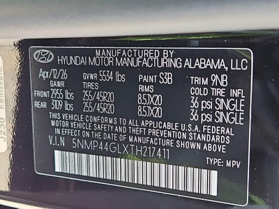 2026 Hyundai SANTA FE Limited 7P