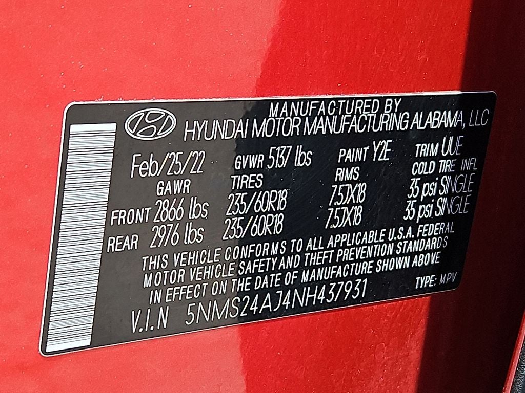 2022 Hyundai SANTA FE SEL