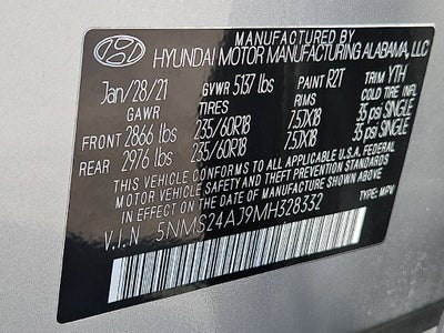 2021 Hyundai SANTA FE SEL