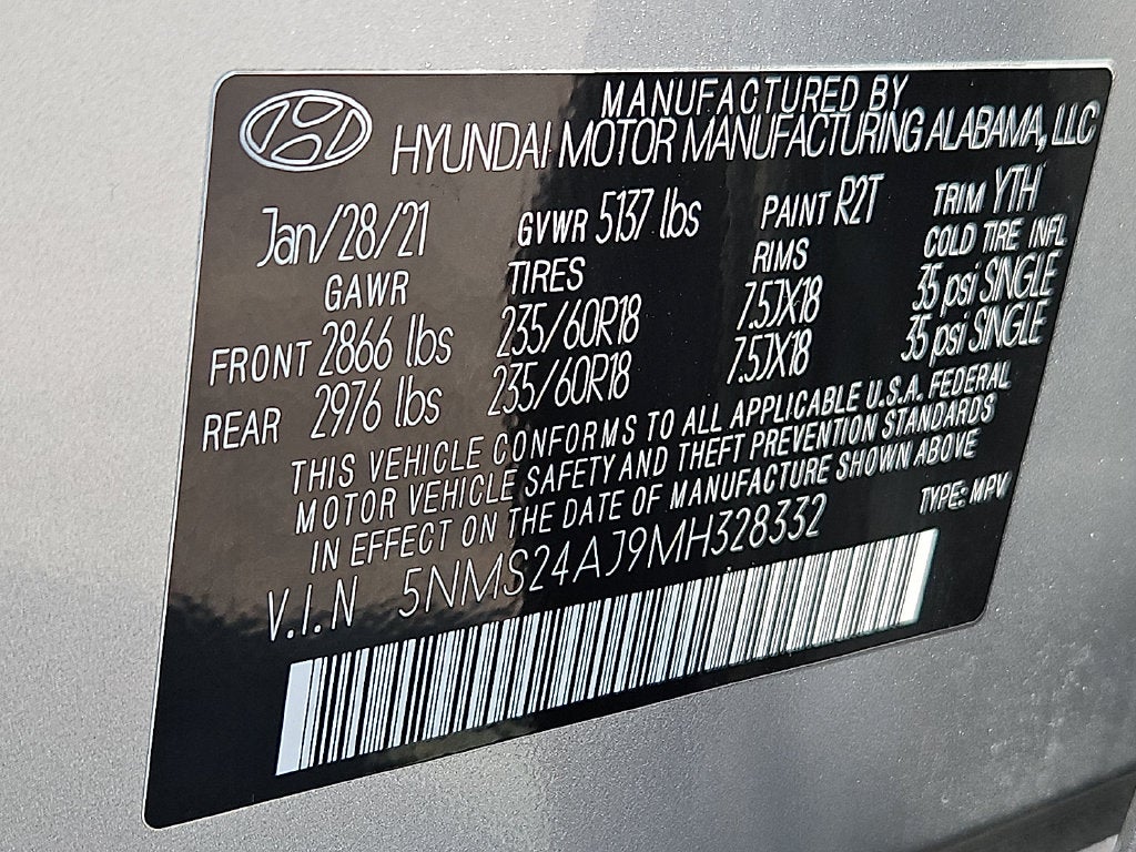 2021 Hyundai SANTA FE SEL
