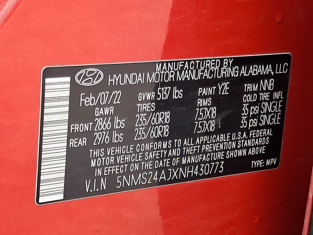 2022 Hyundai SANTA FE SEL