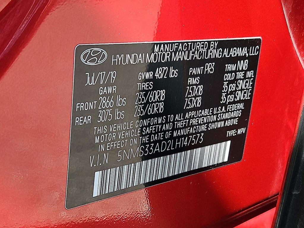 2020 Hyundai SANTA FE SEL