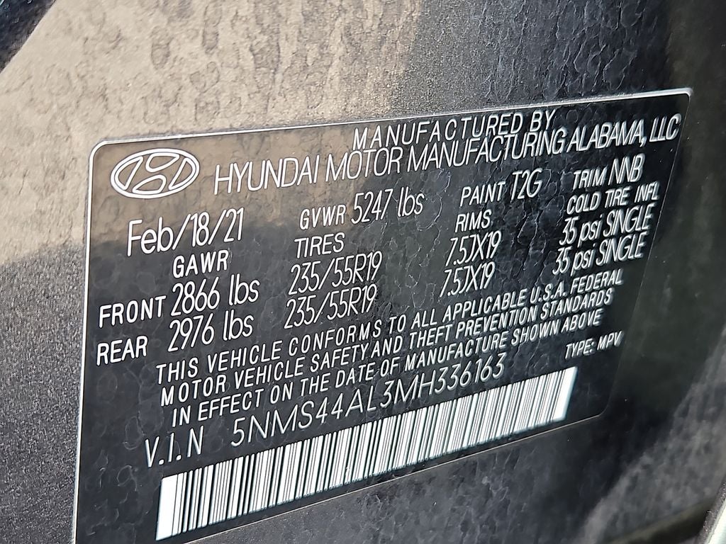 2021 Hyundai SANTA FE Limited