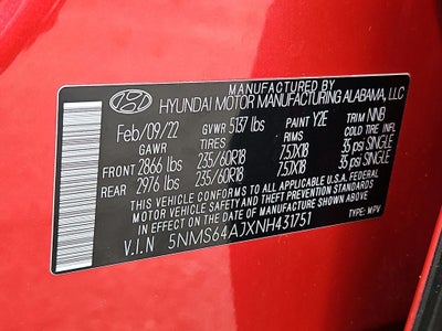 2022 Hyundai SANTA FE SEL