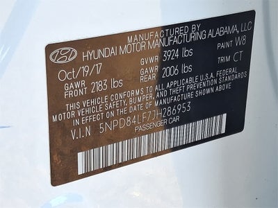 2018 Hyundai ELANTRA Value Edition