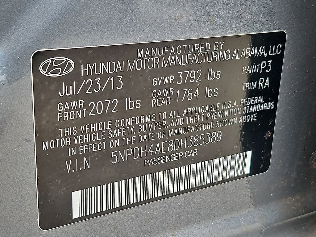 2013 Hyundai ELANTRA Limited