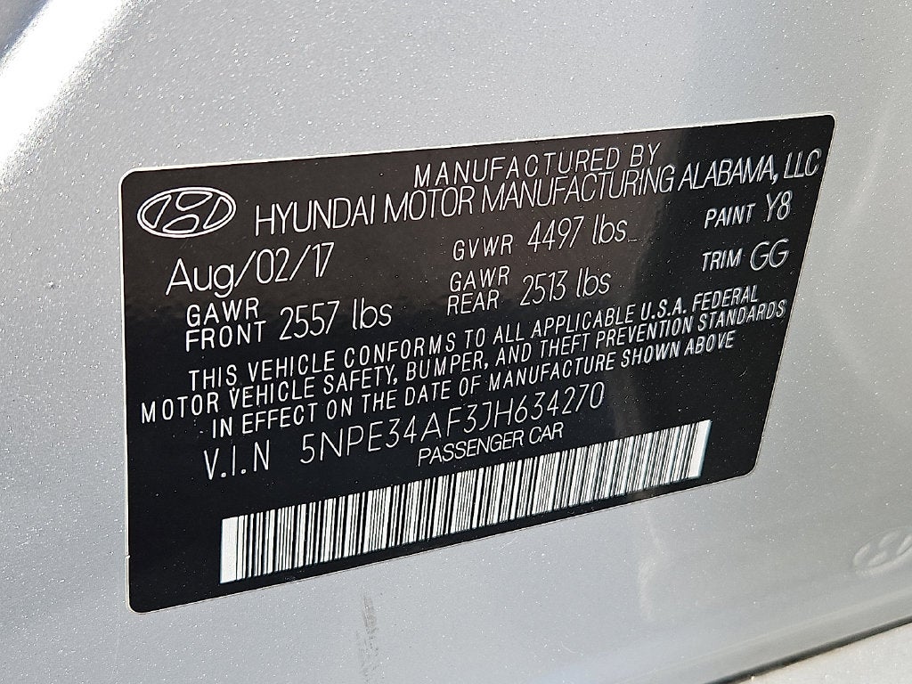 2018 Hyundai SONATA SEL