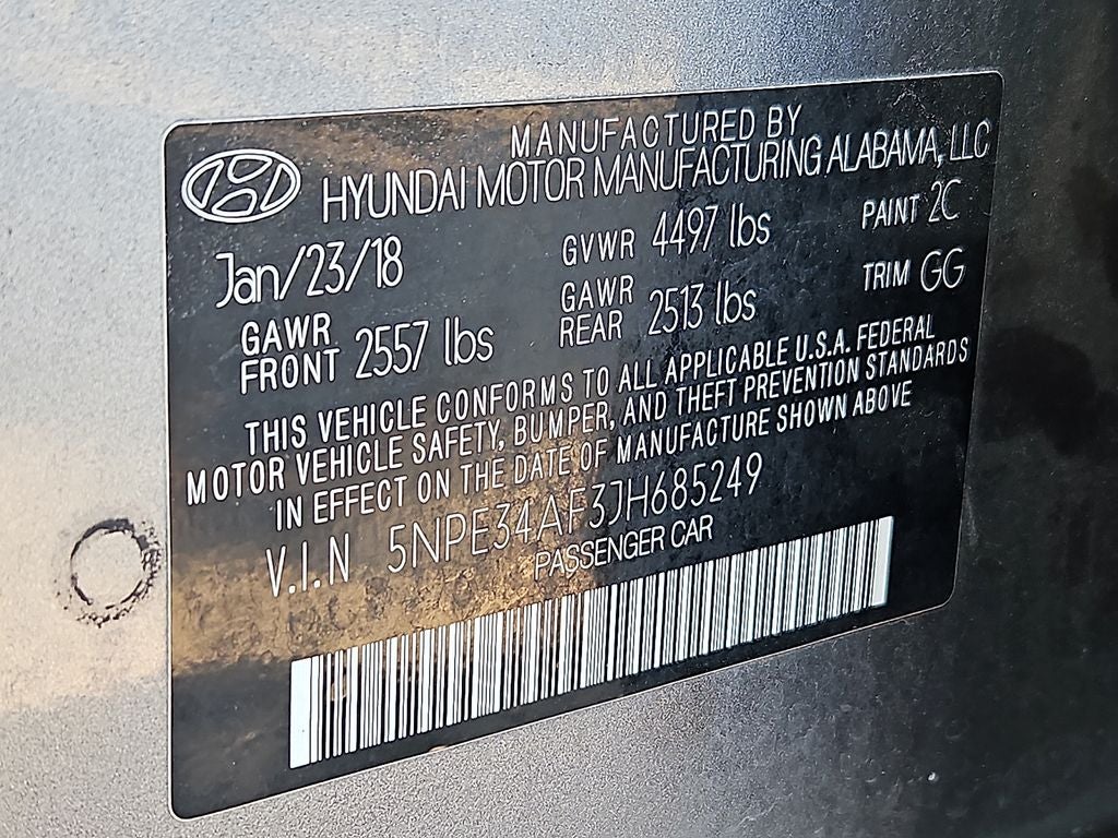 2018 Hyundai SONATA Limited