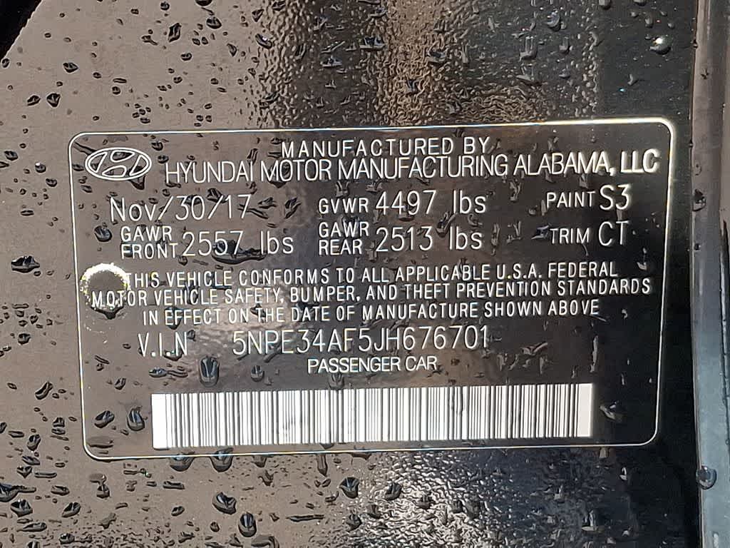 2018 Hyundai SONATA SEL