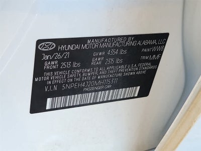 2021 Hyundai SONATA Limited