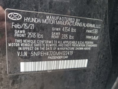 2021 Hyundai SONATA Limited