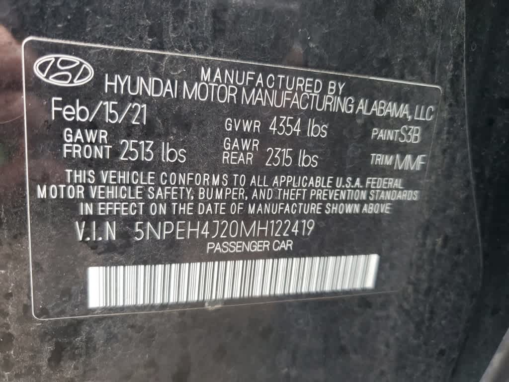 2021 Hyundai SONATA Limited