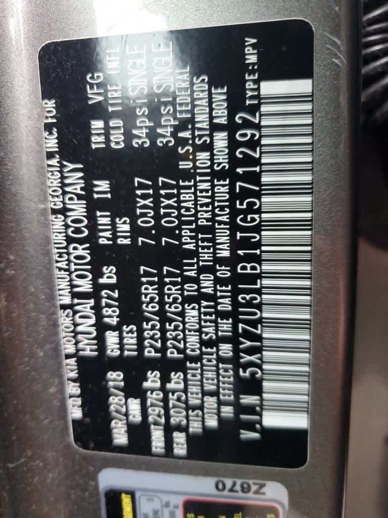 2018 Hyundai SANTA FE SPORT 2.4L