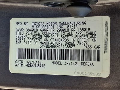 2013 Toyota Corolla LE