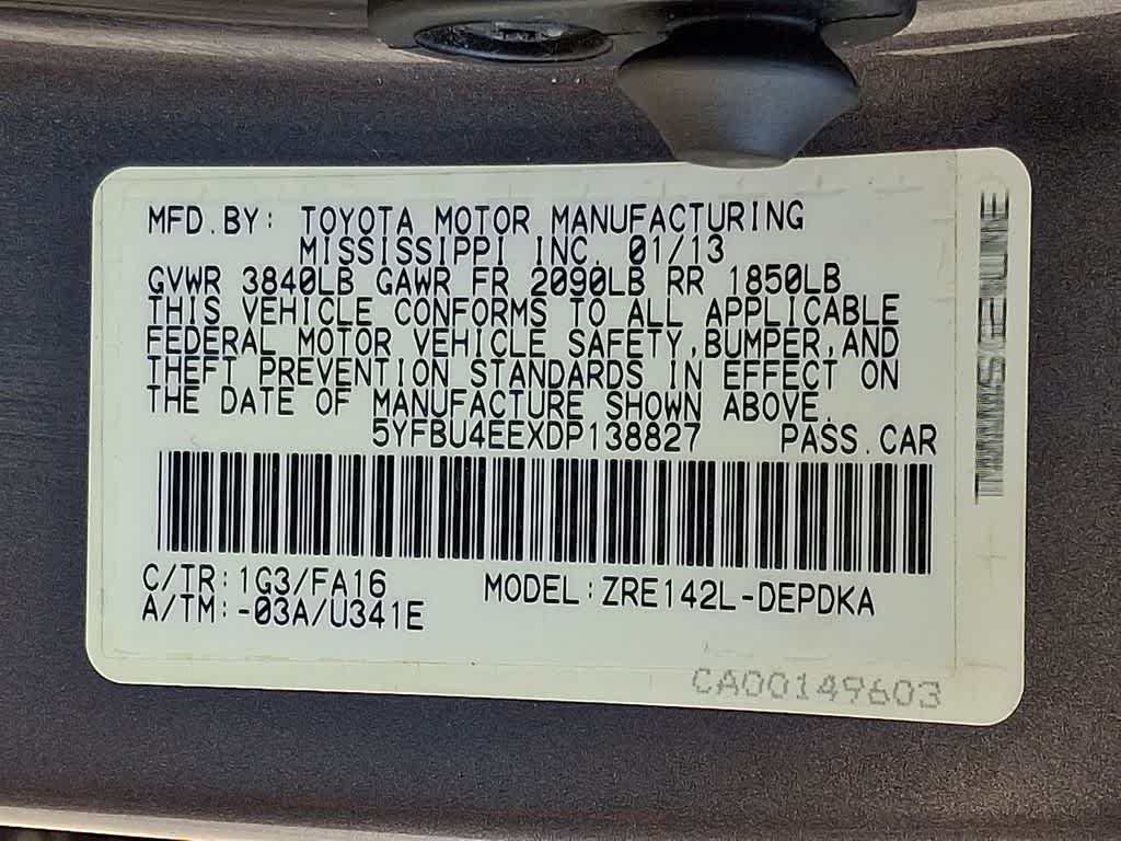 2013 Toyota Corolla LE