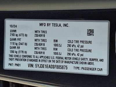 2025 Tesla Model 3 Long Range